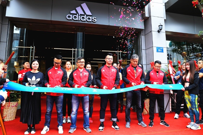 adidas store opening